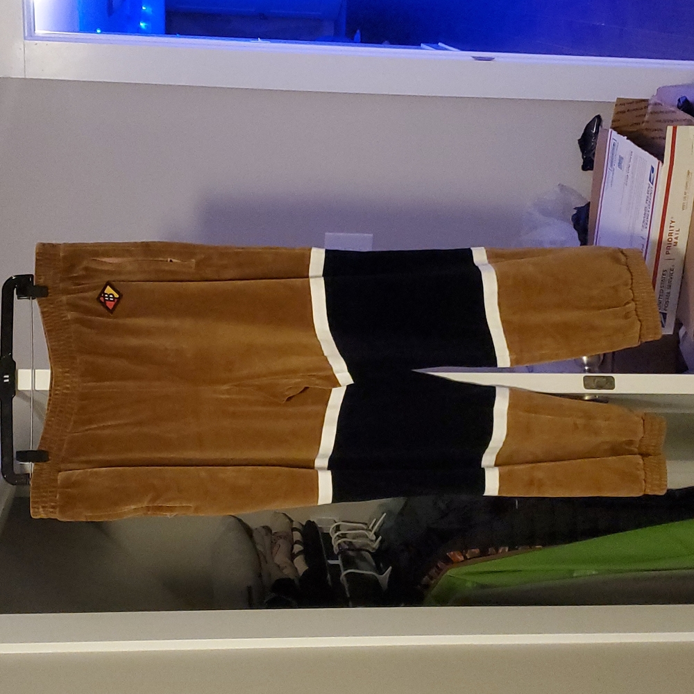 Burberry Velour Color Block Sweats Size XXL